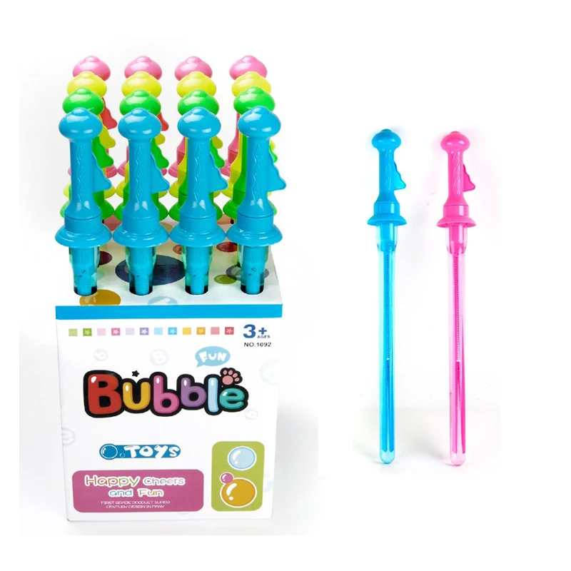 Newest Kids soap bubble wand toys 4 colors bubble stick 46 cm Plastic big bubble sword for outdoor