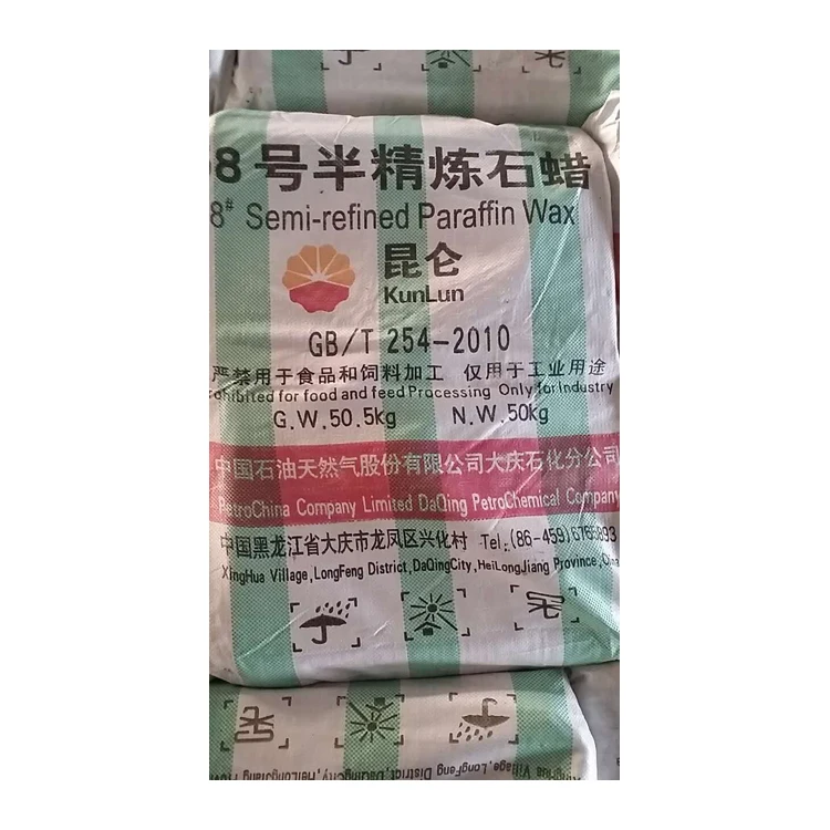 Semi refined paraffin wax 58