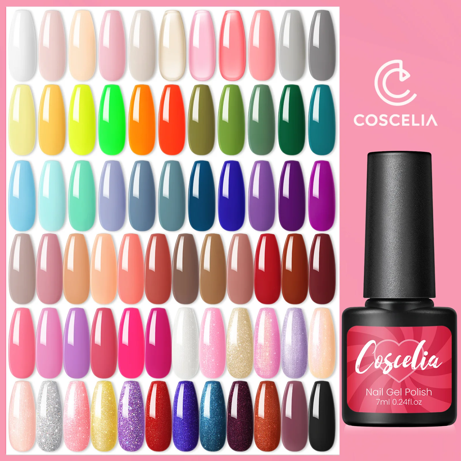 UV Nail Gel Polish Wholesale Nail Supply UV/LED Soak Off Gel Polish 7ml 69 Colors Painting Gel for Nail Art Factory Manufacture