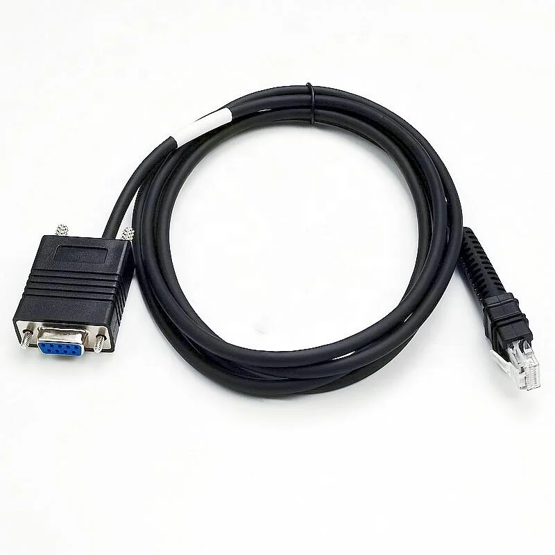 SOTESIN 2m serial RS232 cable Barcode Scanner cable For Zebra LI3608-SR LI3678-SR DS3608-HP DS3678-DP VCC 12V