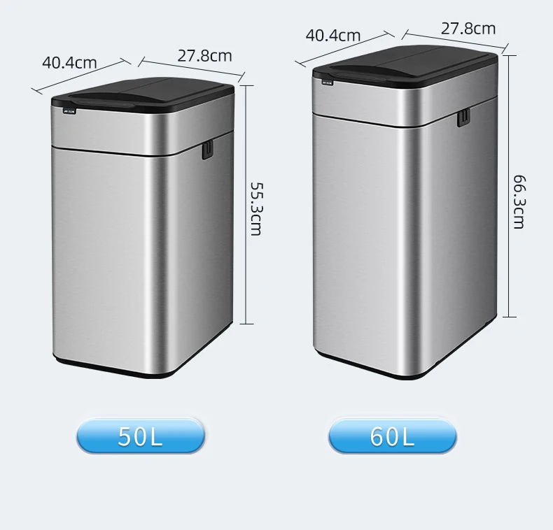 New Design Smart Touchless Motion Sensor Trash Can Automatic Garbage Can with Lid