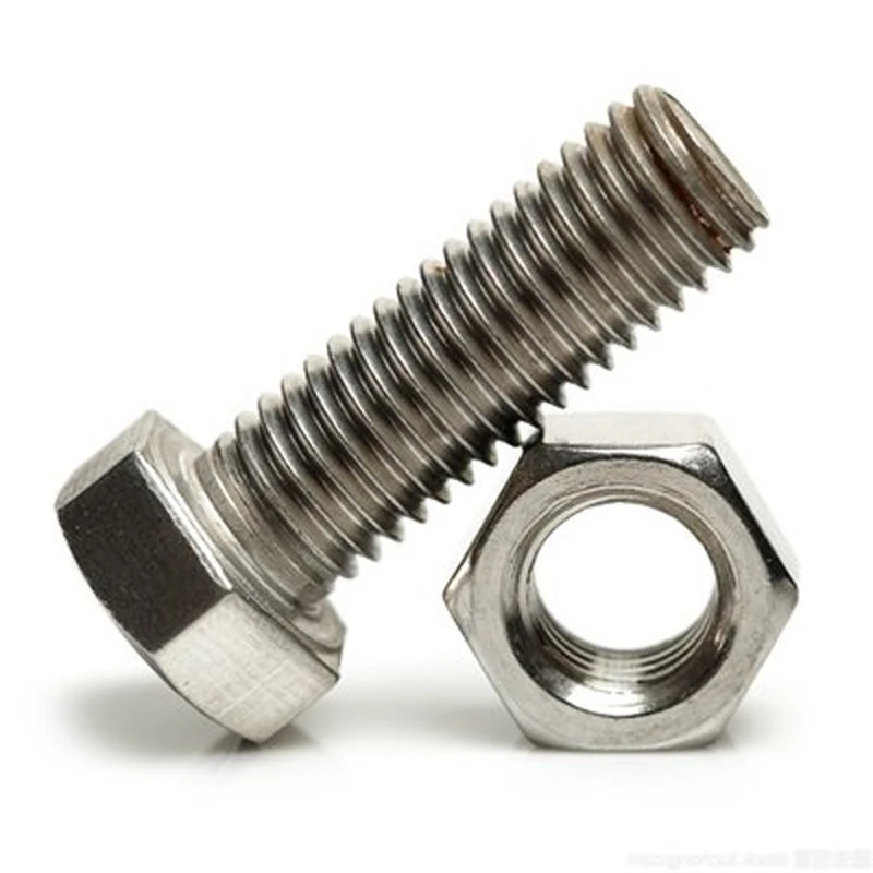 
Hexagon head bolts DIN 933(full thread) m16 hex bolt with nut and washer 