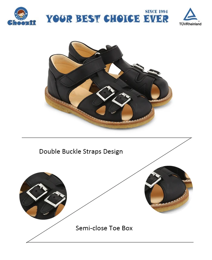 Choozii Guangzhou Factory Wholesale Supplier Hig Quality Children Salt Water Sandals Genuine Leather Kids Shoes Boys