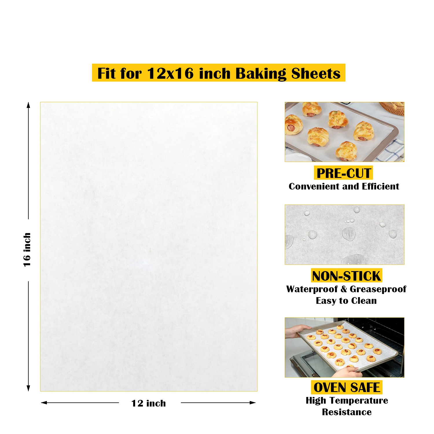
new products high temperature baking parchment paper customized reusable baking dishes paper sheet or roll for sale 