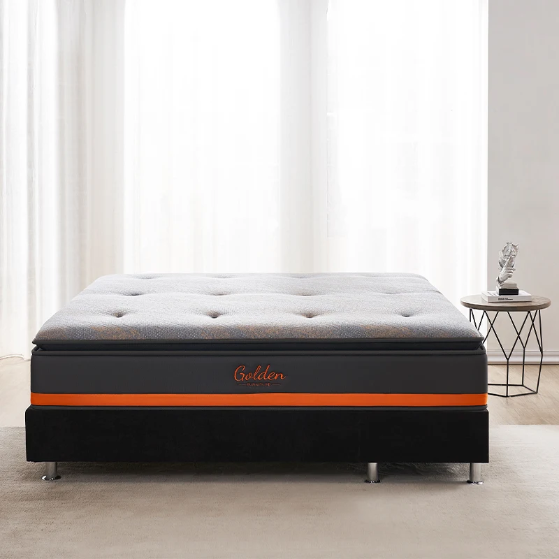 Orthopedic King Queen Full Size In A Box Rolled Up Hypo-allergenic Pillow Top Memory Foam Pocket Spring Mattress