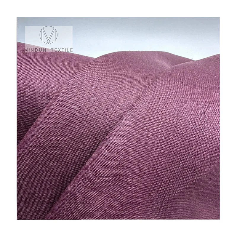 Mindun High Quality 100% Linen Fabric Lurex Luxury Soft For Shirt And Dress ROLL 100% Linen Fabric