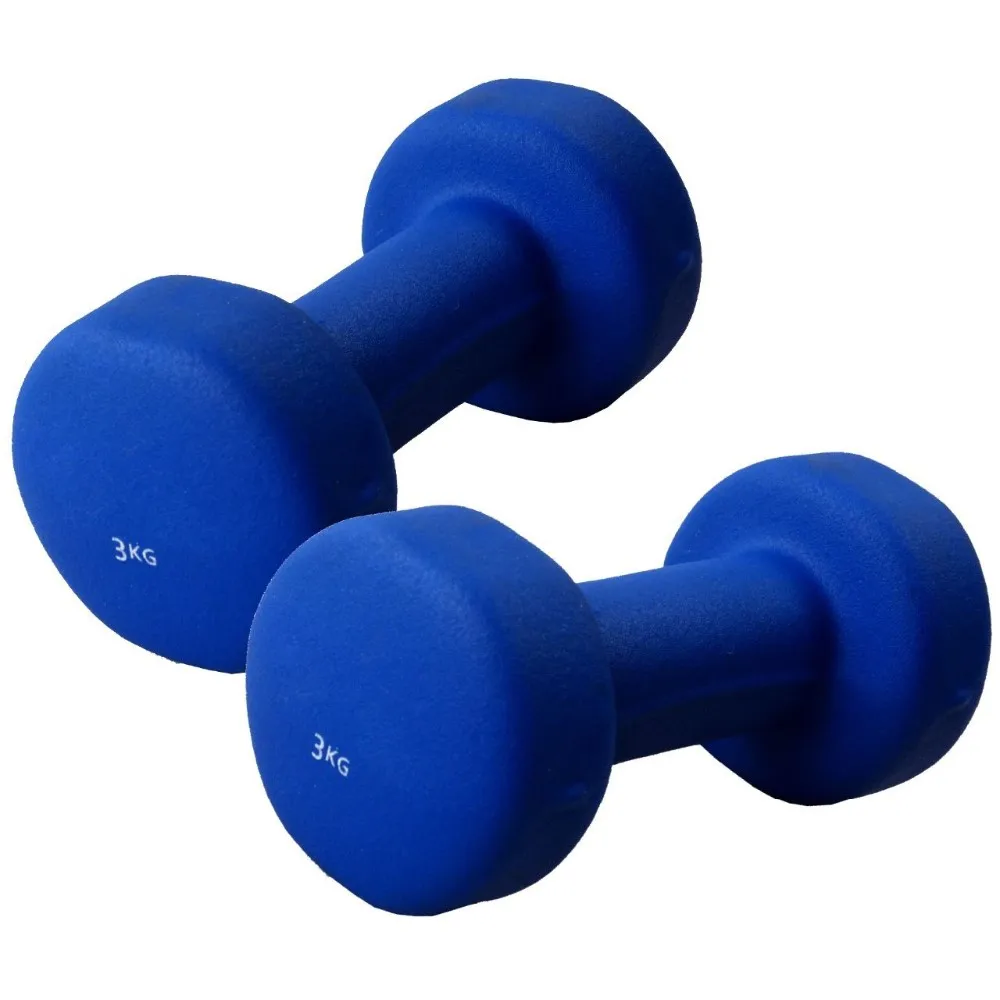 Factory Price Home used Portable Cheap Plastic adjustable dumbbell pair Neoprene vinyl Rubber cast iron Dumbbell for women