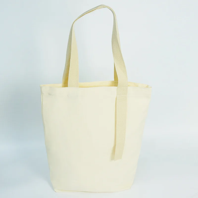 Reusable personalized large custom printing durable cotton canvas tote bags canvas shopping bags with logo for women