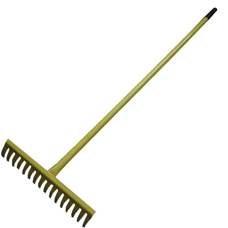 Lawn Steel Rake Head 14 Teeth Rakes For farm tool carbon steel garden farming Agriculture rake with long handle