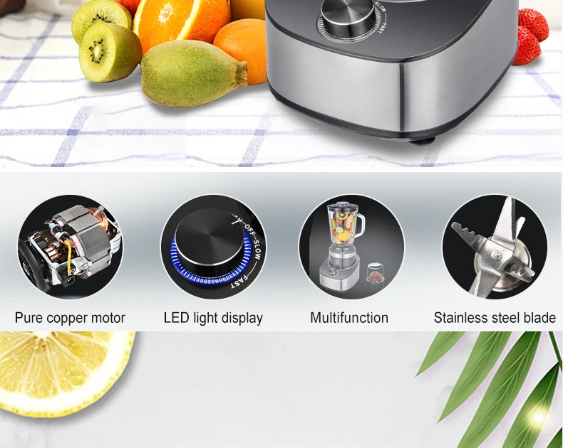 Leazo Customized CE certified portable 6/8 Blades hand juice mixer cup mini juicer fruit smoothie maker blender