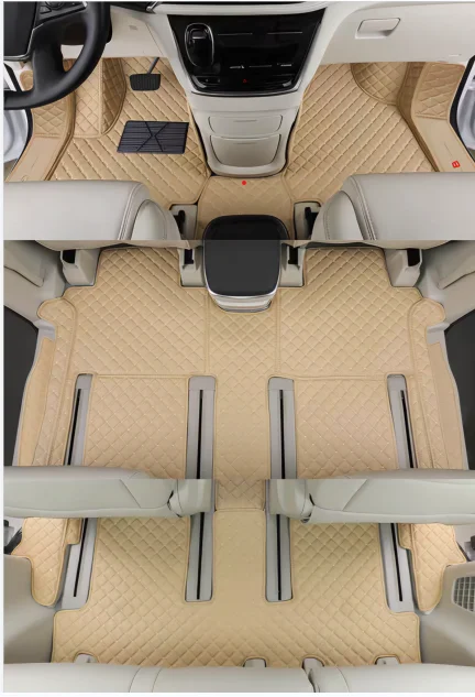Пользовательские автомобильные коврики MPV автомобильный кожаный Противоскользящий коврик для Toyota Sienna/Kia Sedona