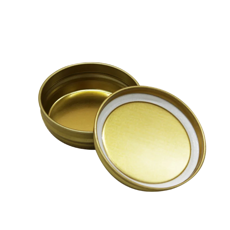 High Quality round Metal Tin Can Food Grade Empty Container Vacuum Caviar Tin Box for Caviar Storage
