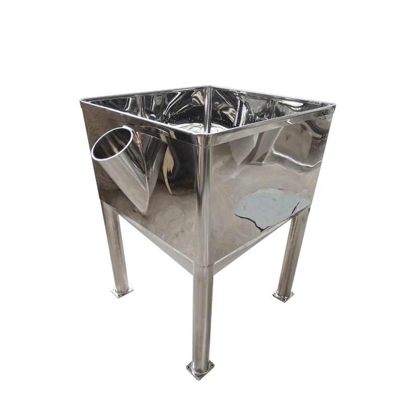 1000L 265 gallon IBC food grade powder tank storage tote tank Cone shape stainless steel IBC tote container CE certificate