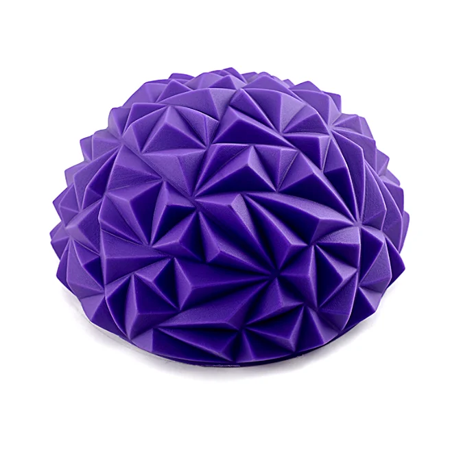 Pilates Ball Half Spiky Fitness Domes Half Ball for Sports Foot Massage Stability Training Muscle Balancing Therapy