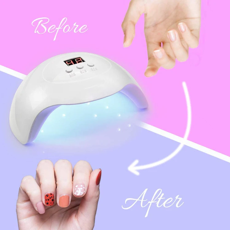 OEM ODM Professional Fast-Curing Dual LED UV Nail Lamp Rechargeable UV Light Nail Dryer for Gel Polish Manicure Machine