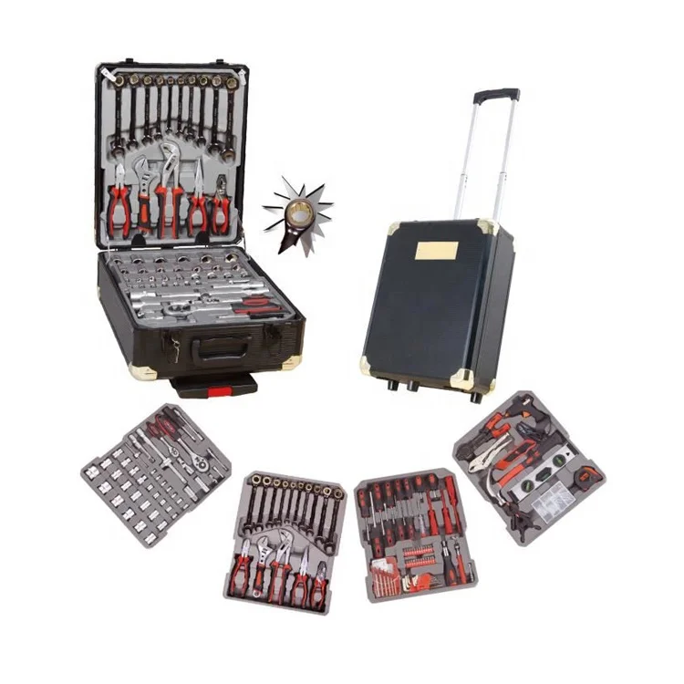 Golden Ratchet Wrench 286pcs Swiss Kraft Tool Trolley Box set