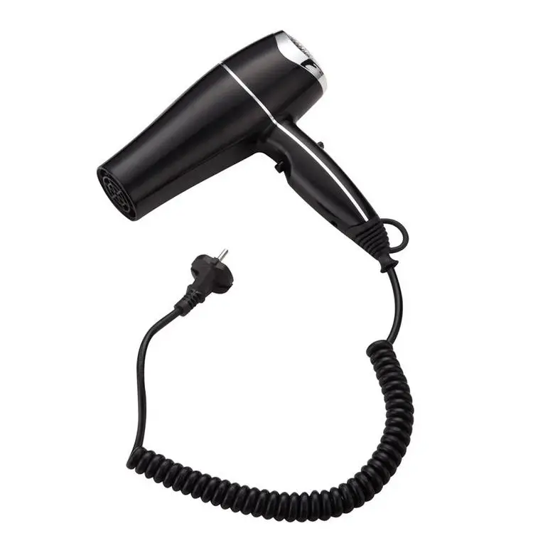 Hand Hold ABS Plastic Black Commercial Hotel 2000W Cold and Hot Air Hair Dryer
