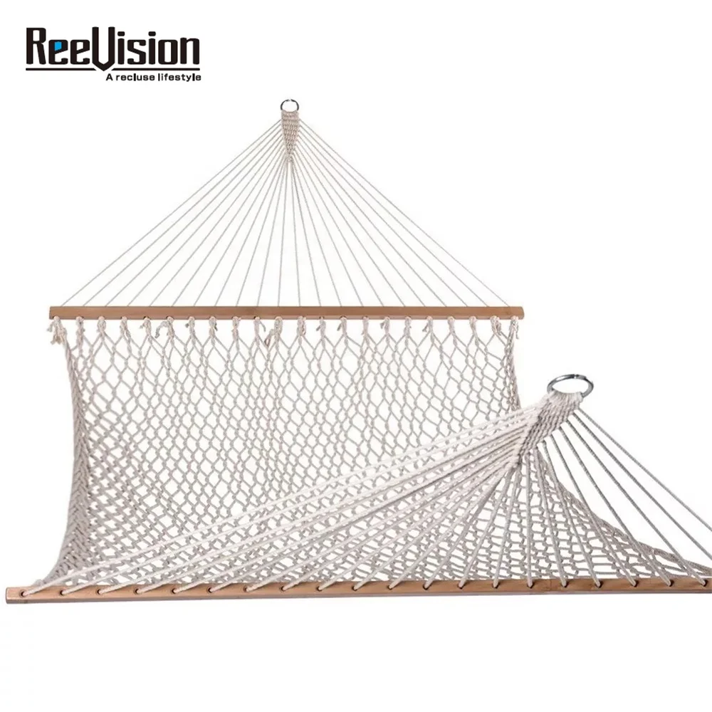 Competitive Price Swing Garden Camping Hammock with Wooden Bar