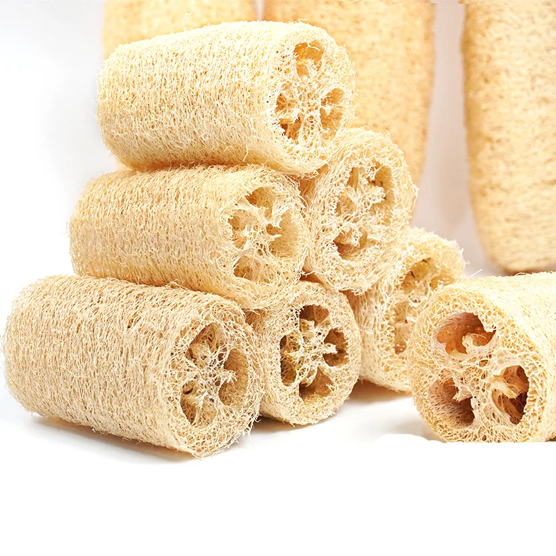 Wholesale Eco-friendly Natural Loofah Towel Dish Scrubber Household Cleaning Tools & Accessories
