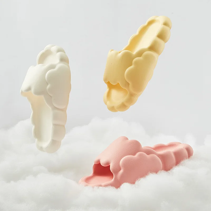 Latest unisex home EVA slippers bathroom anti-slip slides slippers soft bottom breathable cloud footwear foam slippers
