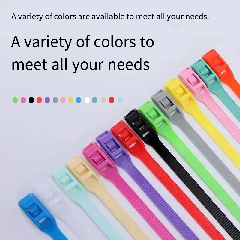 100 Pcs Strong Self-Locking Heavy Duty Plastic Zip Ties Never-Break Nylon Cable Tie Wraps Protective Tube Naughty Castle