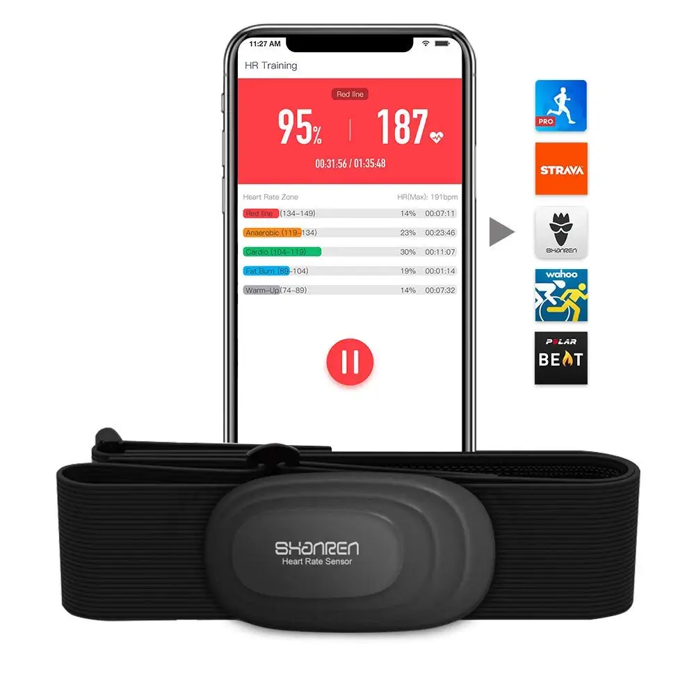 
OEM Wholesale Group Body Monitor Chest Strap Bluetooth ANT Heart Rate Monitor 