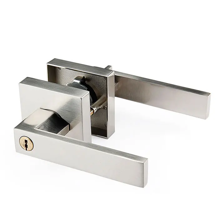 Aluminium Door Handle Plate Simple Style New 2021 Door Handle Plate Key Lock multi point lock