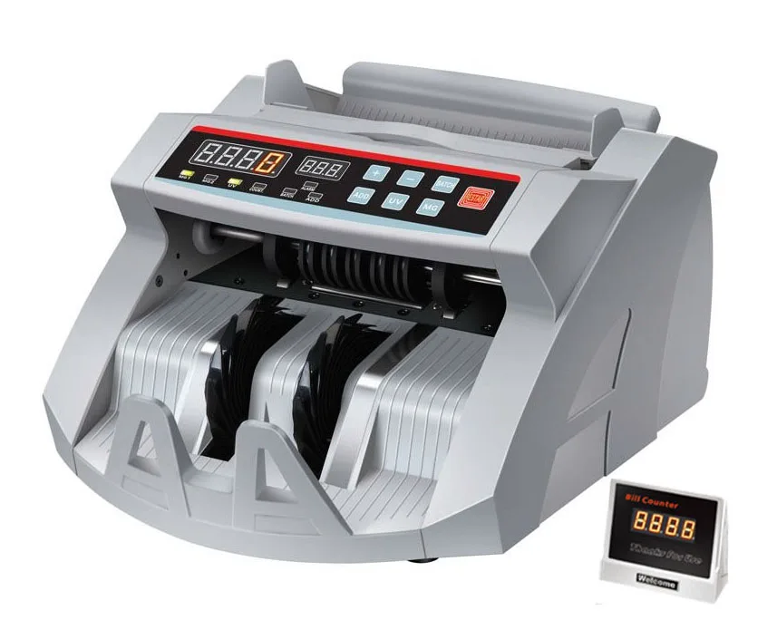2108D Hot110 220v LCD Display Money Checker coin Counting Machine Bill Counter for Bank/Supermarket