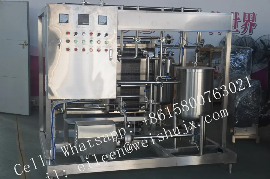 Small yield plate sterilizer for sterilizing liquid juices and eggs as well as beer