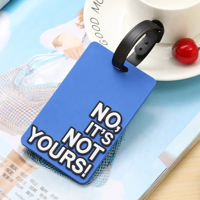 Factory Direct Sale Custom Made Soft Pvc Travel Luggage name Tag Waterproof Baggage Tag Custom Luggage Tag PVC