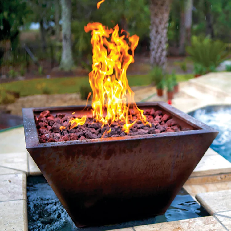 Открытый водяной занавес осенний фонтан firebowl с водой