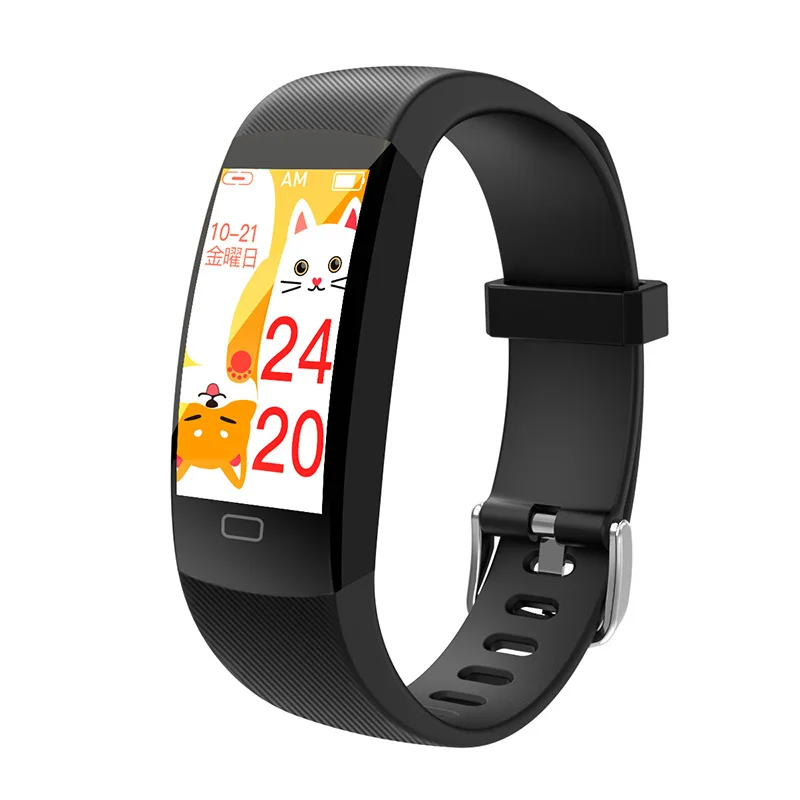 F64t Heart Rate Blood Pressure Blood Oxygen Slim design Deluxe  sports smart bracelet watch