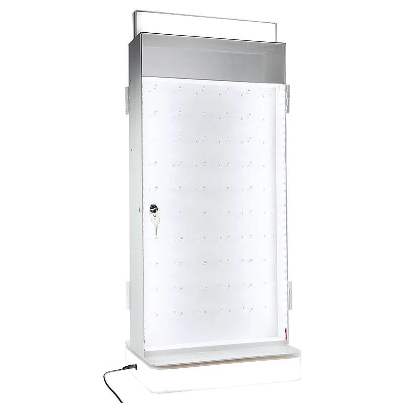 Custom Counter Rotating Acrylic Hook Jewelry Display Stand, Spinner Acrylic Keychain Jewelry Display Rack