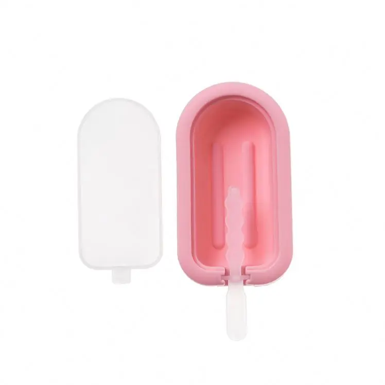 4 or 8 Cavity Oval Mini Cake Cakesicle Silicone Popsicle Mold for DIY Ice Popsicle Tools Silicone Ice Cream Mold/