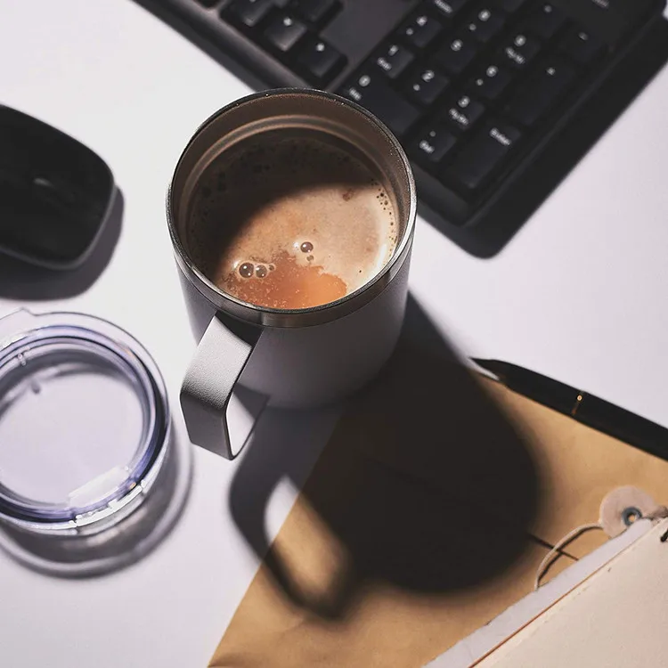 Double Wall Stainless Steel Insulated Coffee Tumbler Mug with Handle Thermos King Travel Mug Coffee Mug Thermos