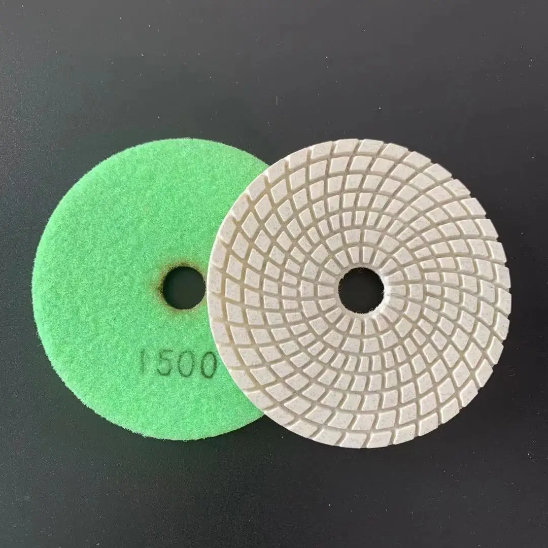 100mm granite quartz marble diamond polishing pads 4inch