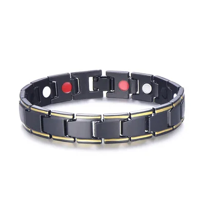 
New fashion neodymium bracelet women magnetic infrared ion magnet Titanium steel bracelet men wholesale 