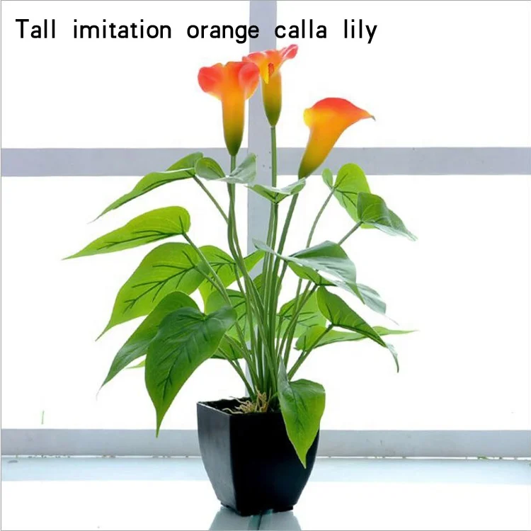 China Artificial Flower Calla Lily Wholesale Bouquet Decorative Simulation Plant Bonsai In Bulk For Home Decor