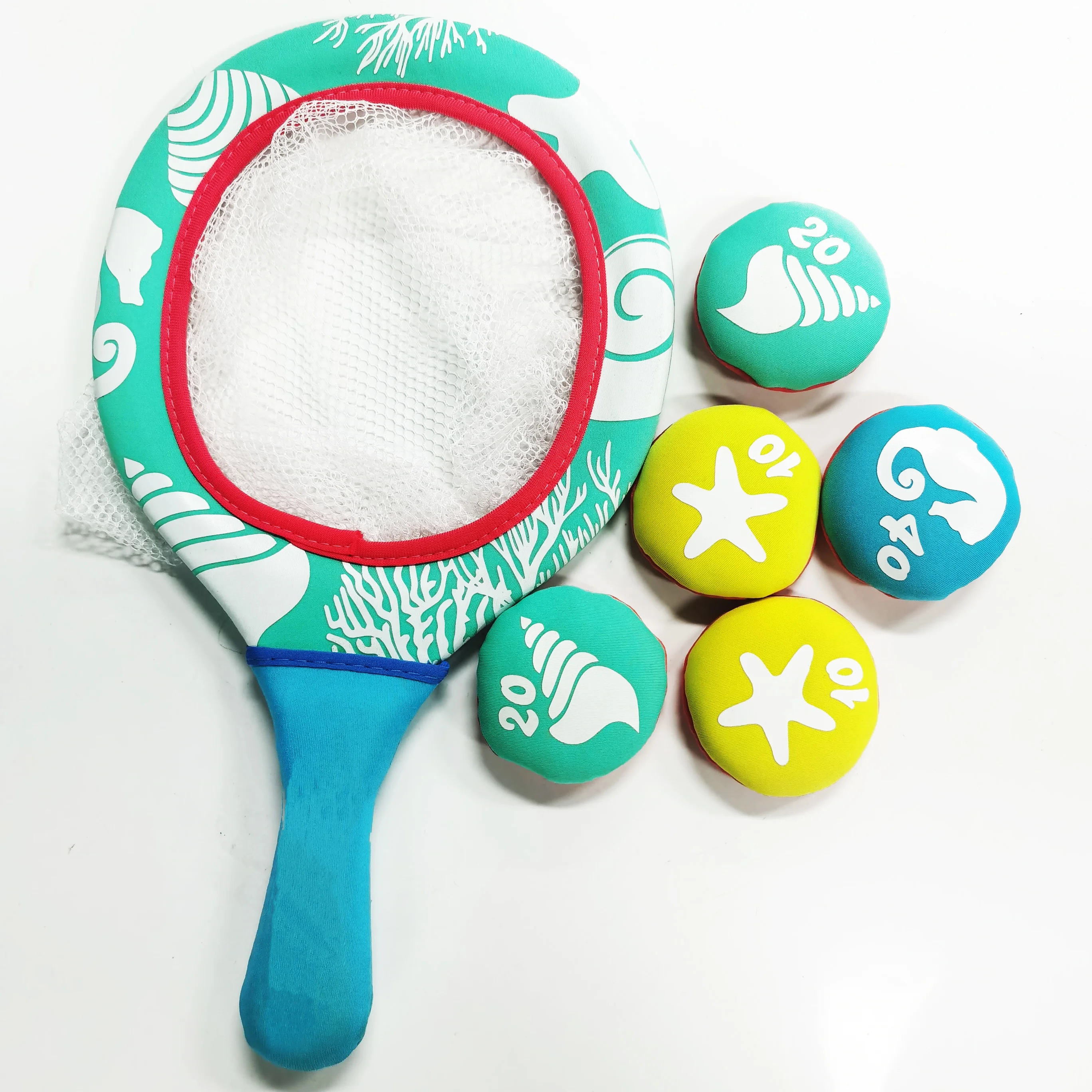 Hotsale Customized Beach Bats Soft Neoprene Beach Tennis Racket Swimming Pool Toys