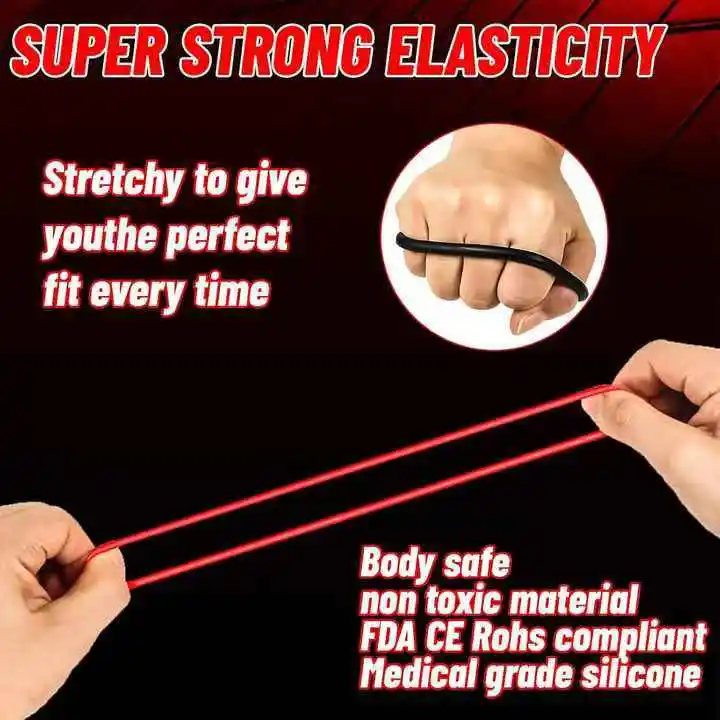 Silicone Penis Ring Ejaculation Delay Cock Rings Dick Erection Cock ring Male Chastity Adult Sex Toys For Men Lock Sperm Trainer