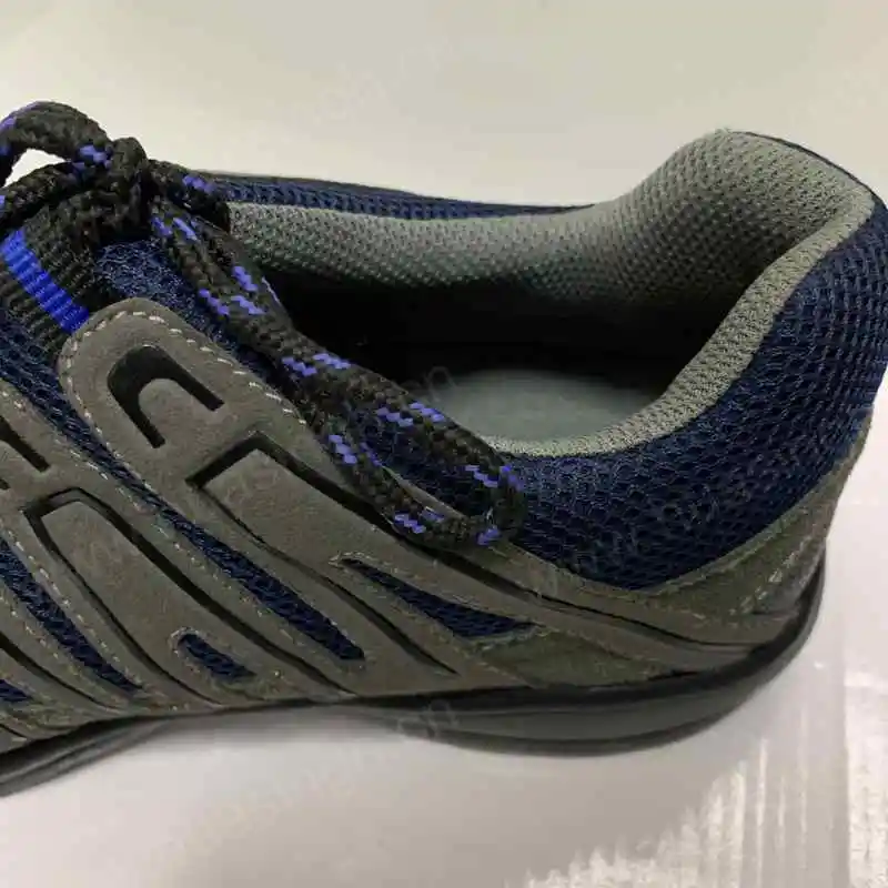 YWQ,breathable suede leather+mesh upper safety shoes factory wholesale price anti-shock EVA+rubber outsole sport shoes HSS405