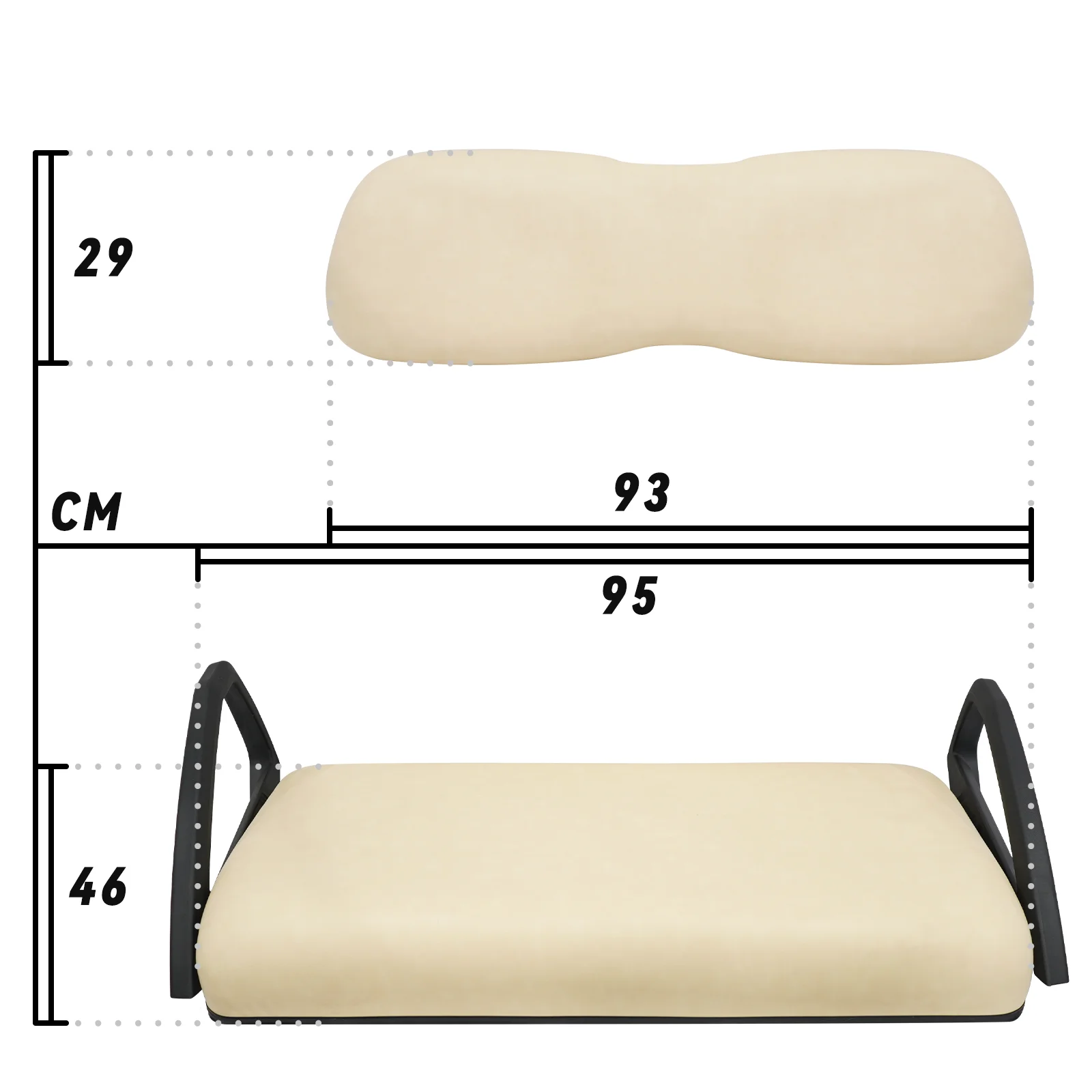 Golf cart DS front seat cushion for Club Car DS