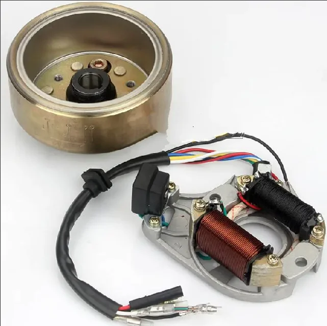 JH70 motorcycle magneto ignition coil cylinder, ignition stator rotor