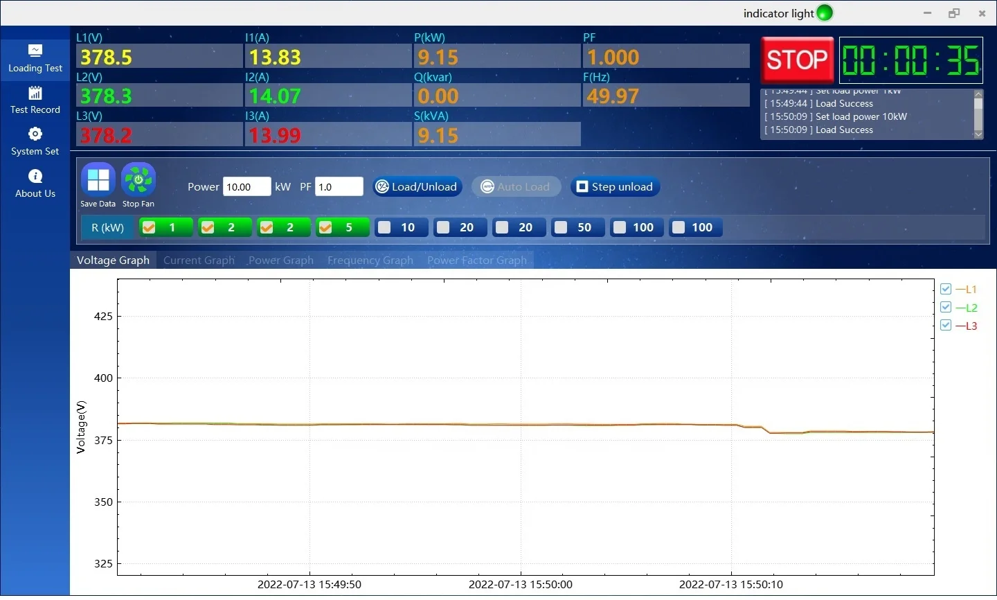 200KW Resistive Load Bank for Generator Testing