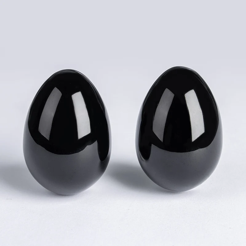 Подарок камень натуральный Obsidian Yoni Egg для