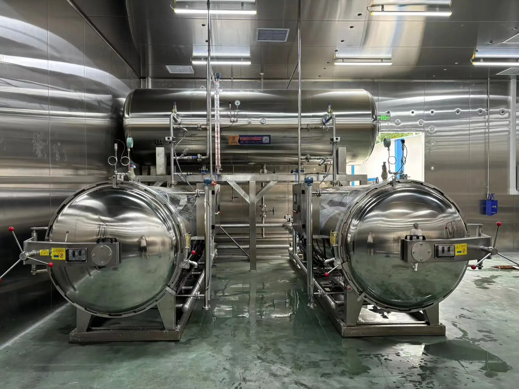 Automatic Heating Steam Generator Boiler Autoclave Retort Sterilizer Heating Tanks Used Meat Canned Food Sterilization