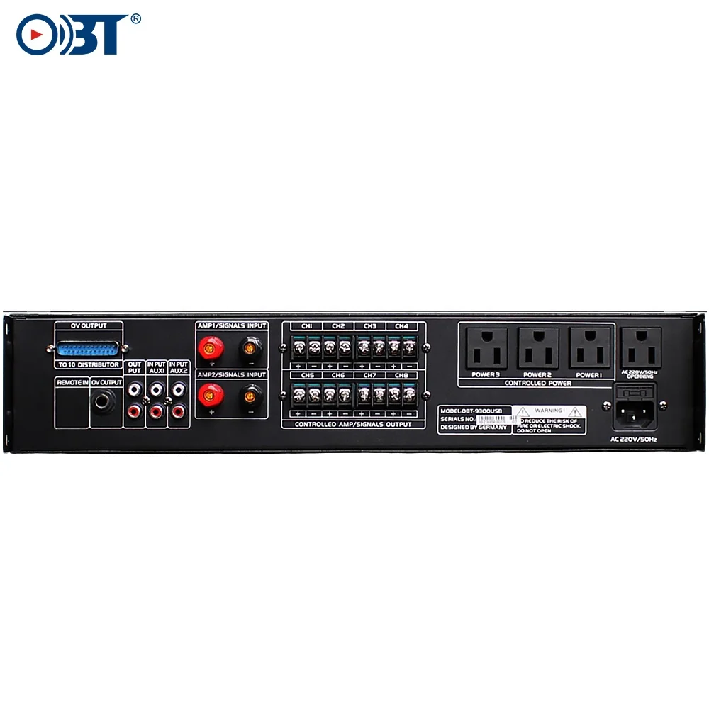 Obt-9300 Usb Automatic School Bell Timing Sound Effect Controller for School Education System in Public Address System