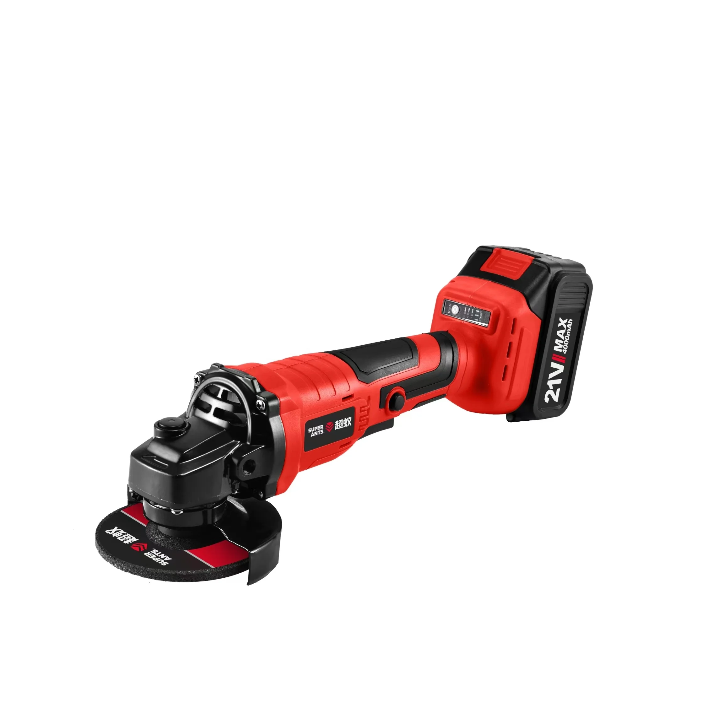 SUPER ANTS 2024 New Portable Power Tools 21v Brushless Cordless Angle Grinder 100mm Electric Cut Off Machine Total Angle Grinder