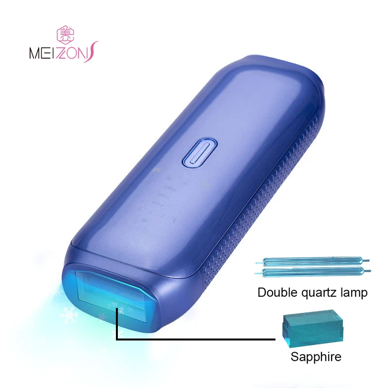 New Design Home Use Dual Lamp Ice Cooling Sapphire Ipl Laser Hair Removal Device Epilator Machine