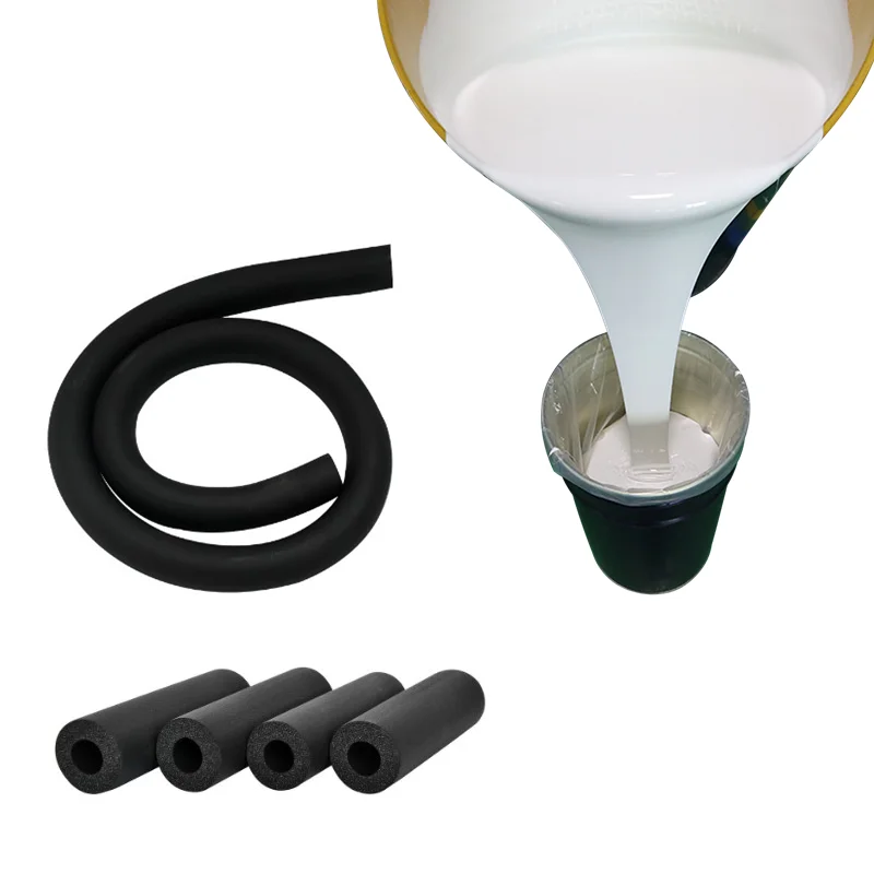 Platinum silicone raw rubber Uniform foaming for silicone foam insulation pipe silicon material